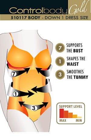 Control Body Shaping Nero con Spalline Regolabili e Compressione Modellante
