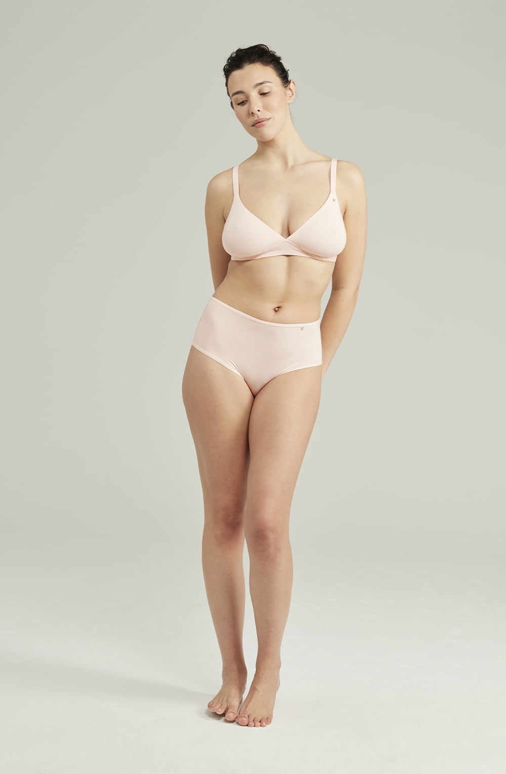 Second Skin Stretch Easy Does It Bralette Blush Pink Sustainable Comfort Top