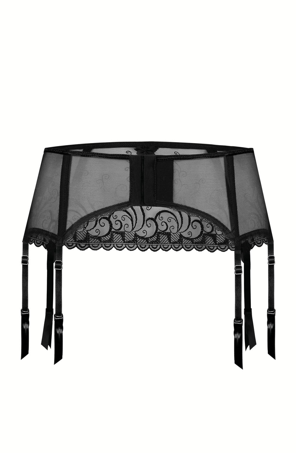 Roza Anuk Black Embroidered waist detail Belt with Adjustable Straps for Women