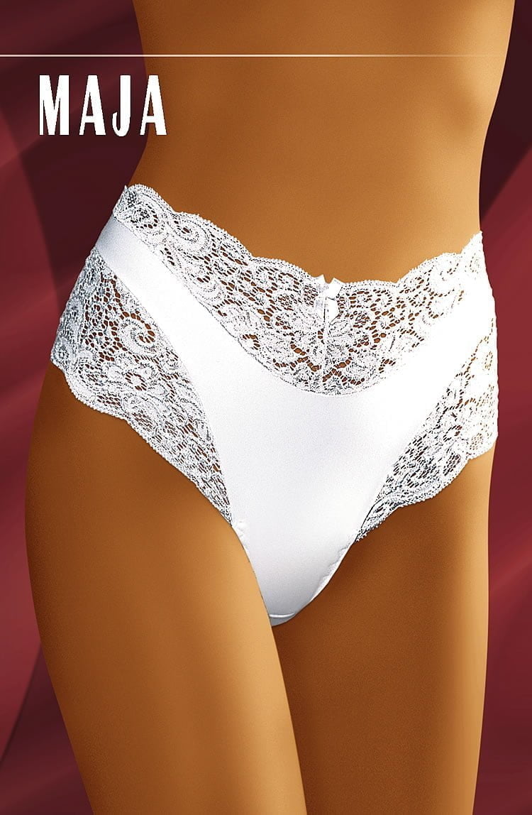 Wolbar Maja White Lace Full Brief UK Size 16 Gift Box Packaged