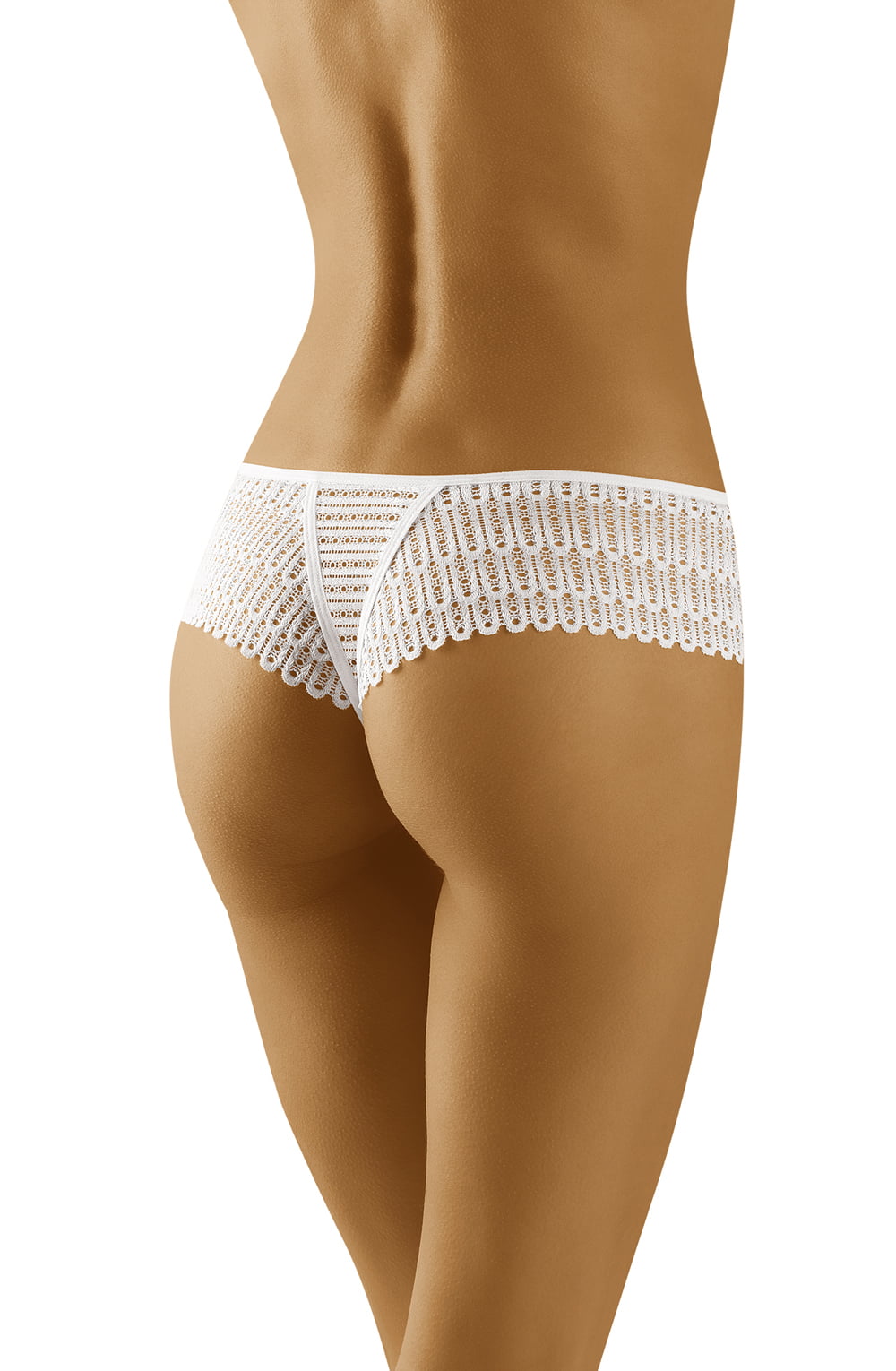 Wolbar Curanta White Lace Matching Brief with Bow in Gift Box Packaging