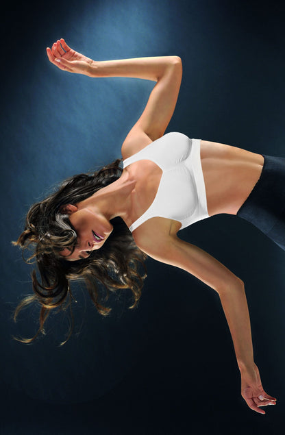 Control Body Medium Compression Seamless Push Up Bra Bianco No Underwire Comfort