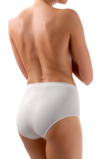 Control Body Shaping Brief Bianco – Medium Compression Tummy Control Underwear