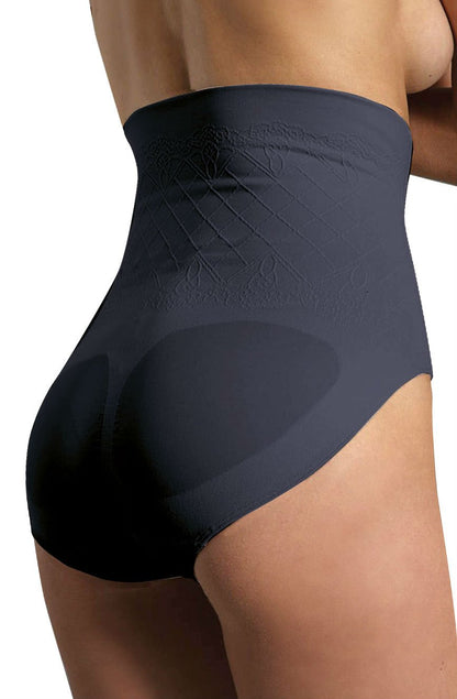Control Body Nero High Waist Shaping Brief with Firm Compression and Anti-Bacterial Microfiber