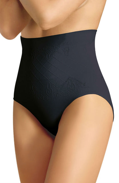 Control Body Nero High Waist Shaping Brief with Firm Compression and Anti-Bacterial Microfiber