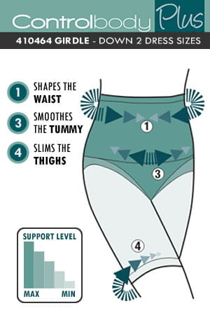 Control Body Girdle Nero – Firm Compression Shaper for Waist, Thighs, and Hips