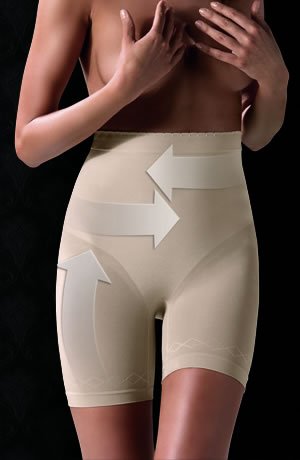 Control Body Shaping Shorts – Firm Support for Waist and Thigh Slimming, Comfortable Microfiber