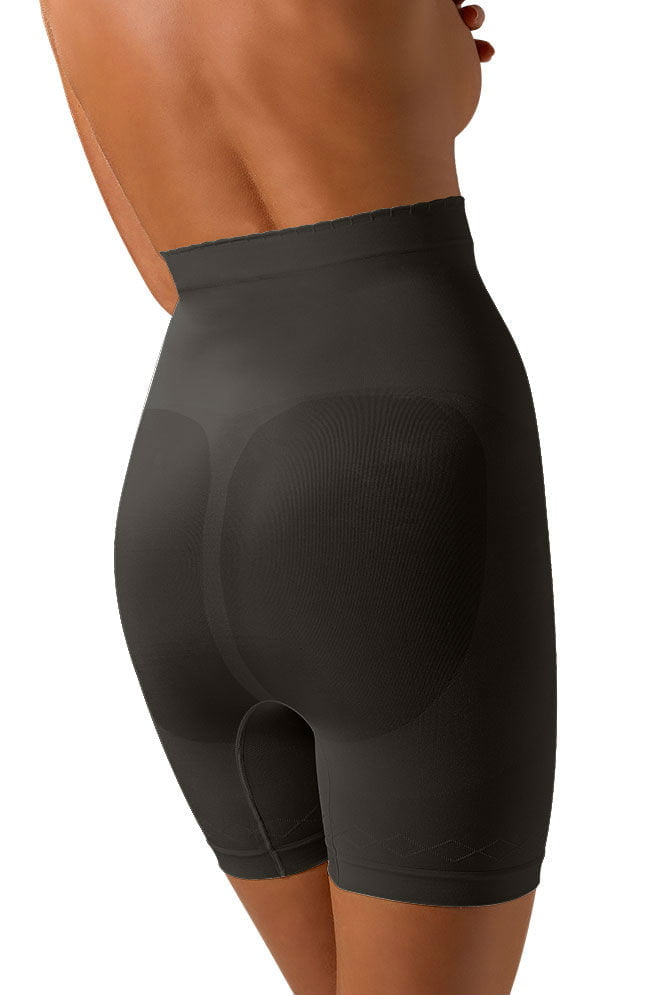 Control Body Short Modellante Nero Alta Compressione con Supporto in Microfibra