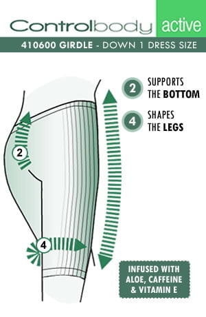 Control Body Shaping Leggings Bianco Infused with Aloe, Caffeine & Vitamin E
