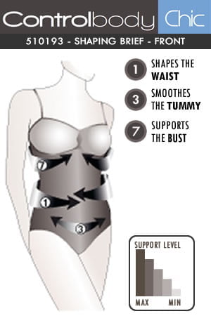 Control Body Nero Shaping Body with Adjustable Straps and Firm Compression
