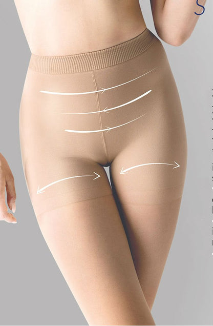 Gabriella Secret Shaper Black High Waist Slimming Tights with Cellulite Reduction