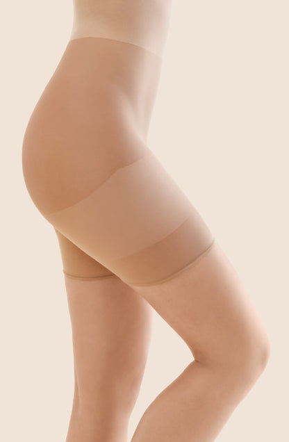 Gabriella Xenia Beige High Waisted Thigh Band Panties Anti-Chafing