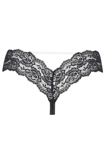 Beauty Night Selina Lace Matching Brief with Satin Bow and Mesh Silicone Strip Underwear