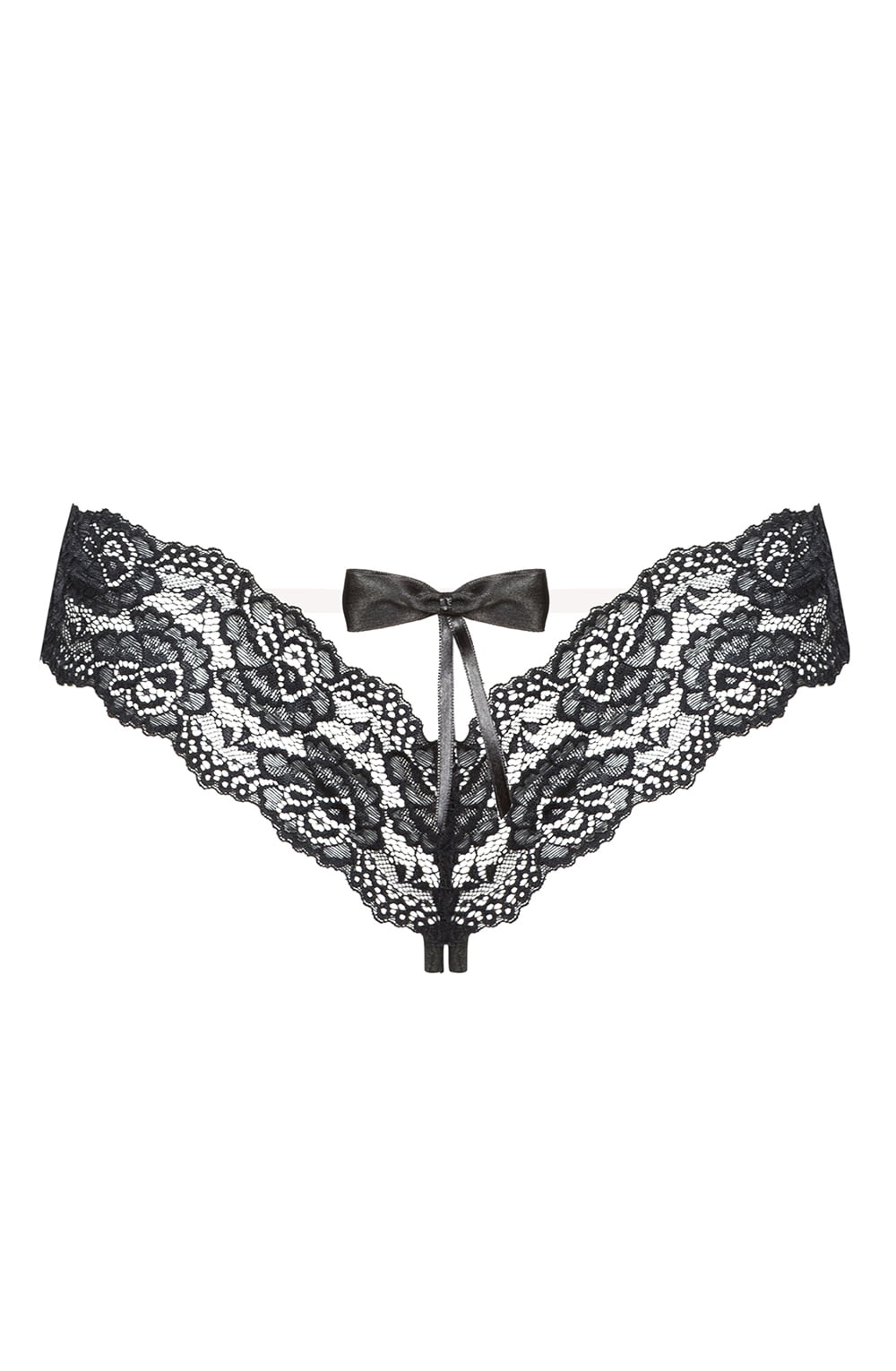 Beauty Night Selina Lace Matching Brief with Satin Bow and Mesh Silicone Strip Underwear