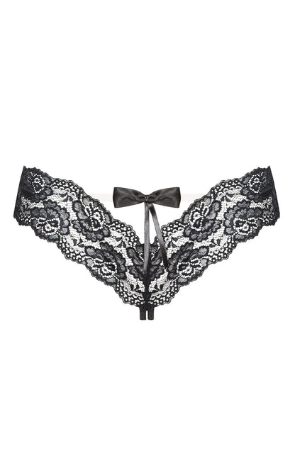 Beauty Night Selina Lace Matching Brief with Satin Bow and Mesh Silicone Strip Underwear
