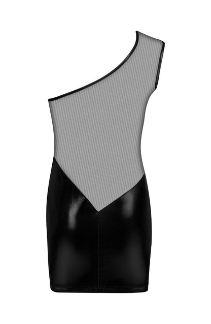 Beauty Night Loreen Black Dress with Lightweight Mesh Mesh and Matching Brief Set