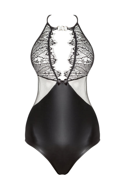 Beauty Night Delilah Lace Body Lace Halter Neck with Sparkly Buckle Nightwear