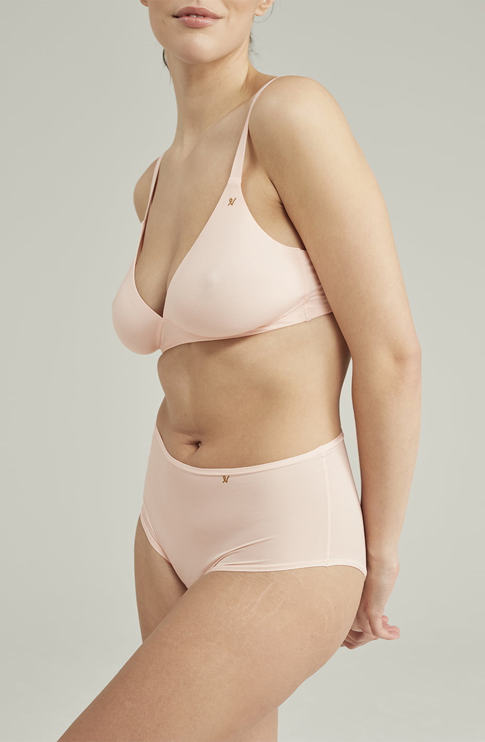 Second Skin Stretch Easy Does It Bralette Blush Pink Sustainable Comfort Top
