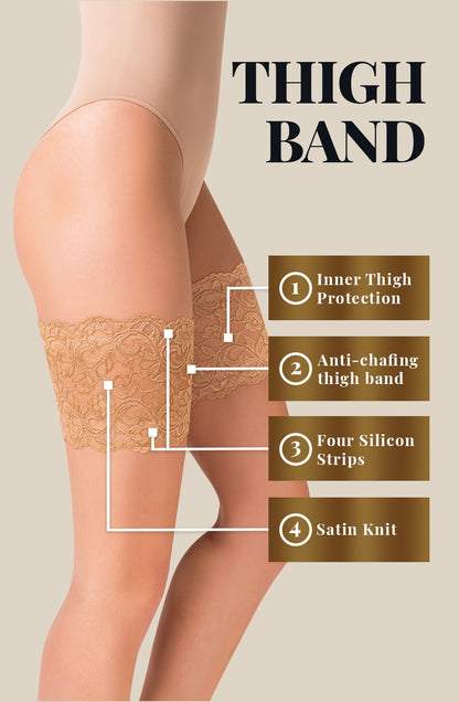 Gabriella Beige Lace Thigh Band Self-Supporting Anti-Chafing Accessory