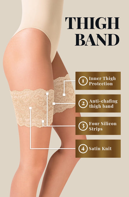 Gabriella Ivory Lace Thigh Band Self-Supporting Anti-Chafing Accessory