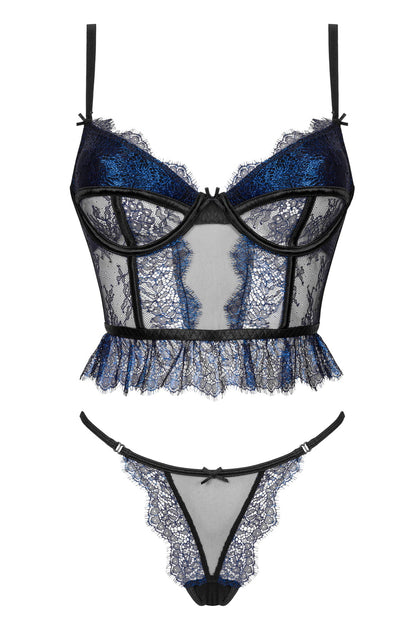 Beauty Night Saphira Romantic Nightwear Set with Corset and Panties