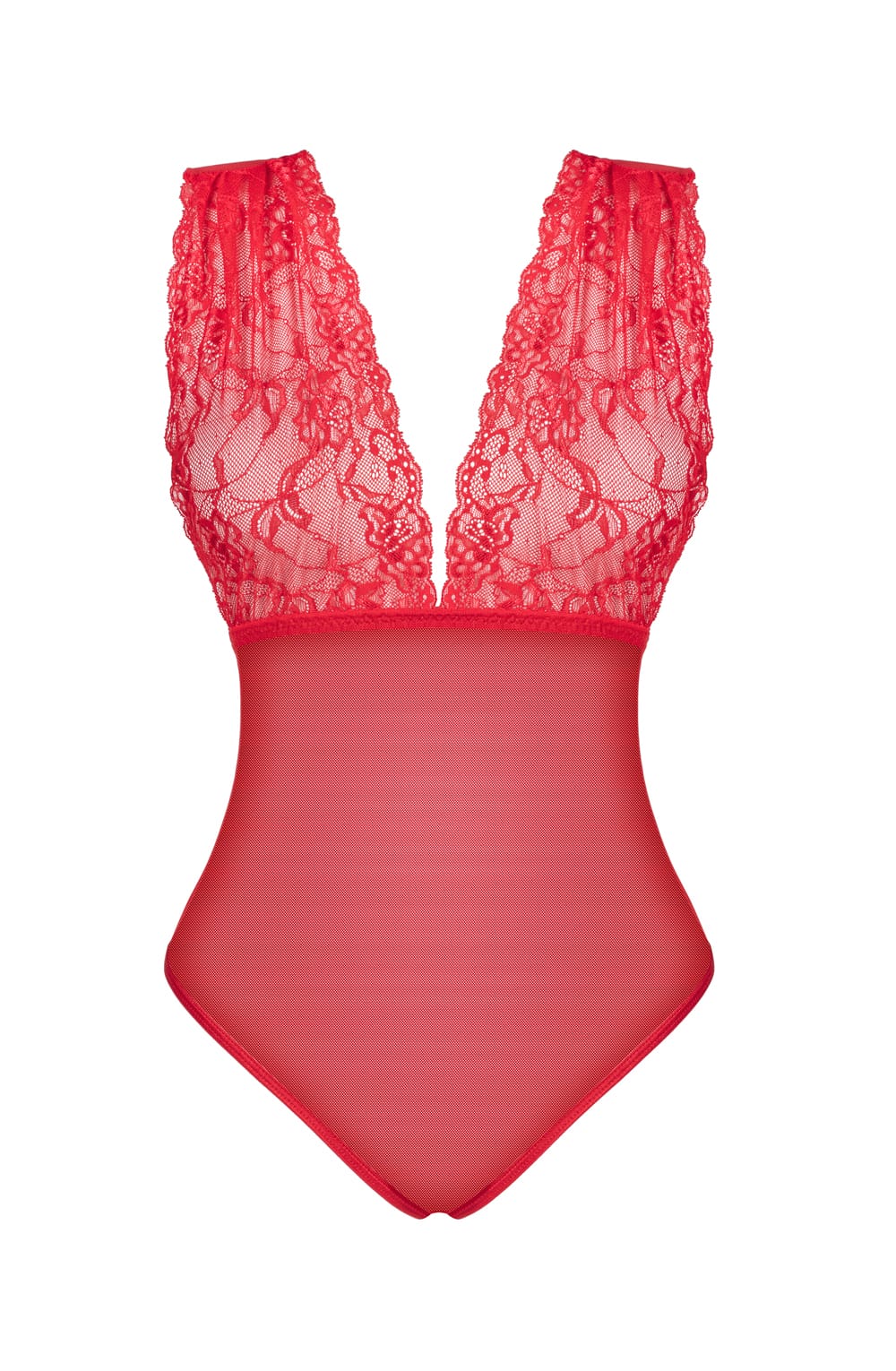 Beauty Night Veronica Red Lace Body Nightwear Lace Tulle Nightwear