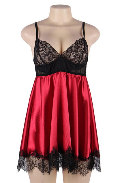 YesX Halter Dress and Blindfold Set with Adjustable Straps and Lace Cups