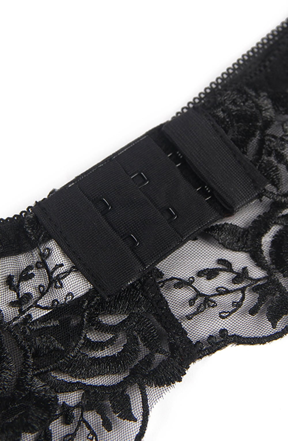 YesX Black Three Piece Adjustable Nightwear Set with Satin Bag