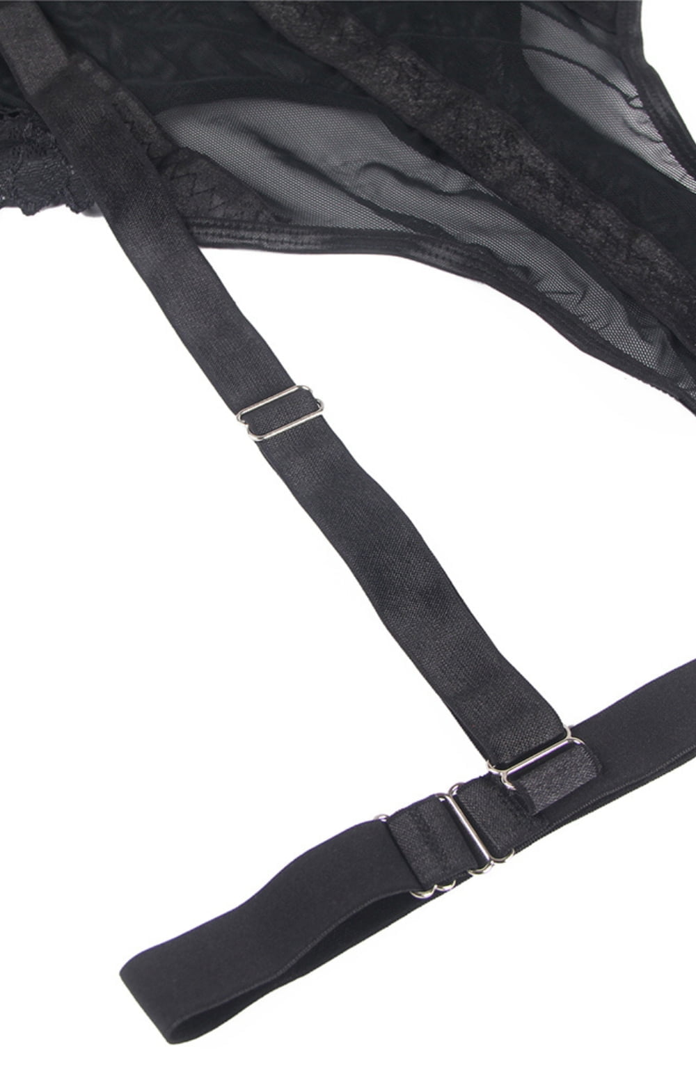 YesX Elegant Lace Bodysuit with Adjustable Straps and Popper Fastening