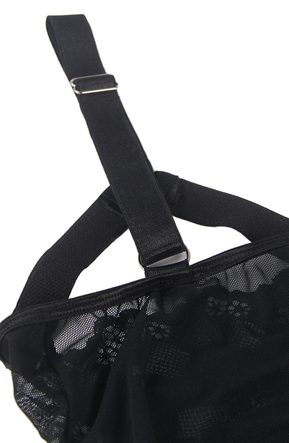 YesX Bodysuit with Lace Detailing and Adjustable Straps