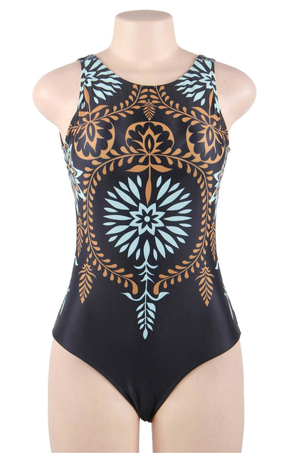 YesX Navy One Piece Swimsuit with Removable Padded Cups for Women