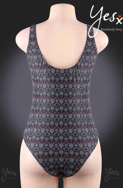 YesX Navy One Piece Swimsuit with Removable Padded Cups for Women