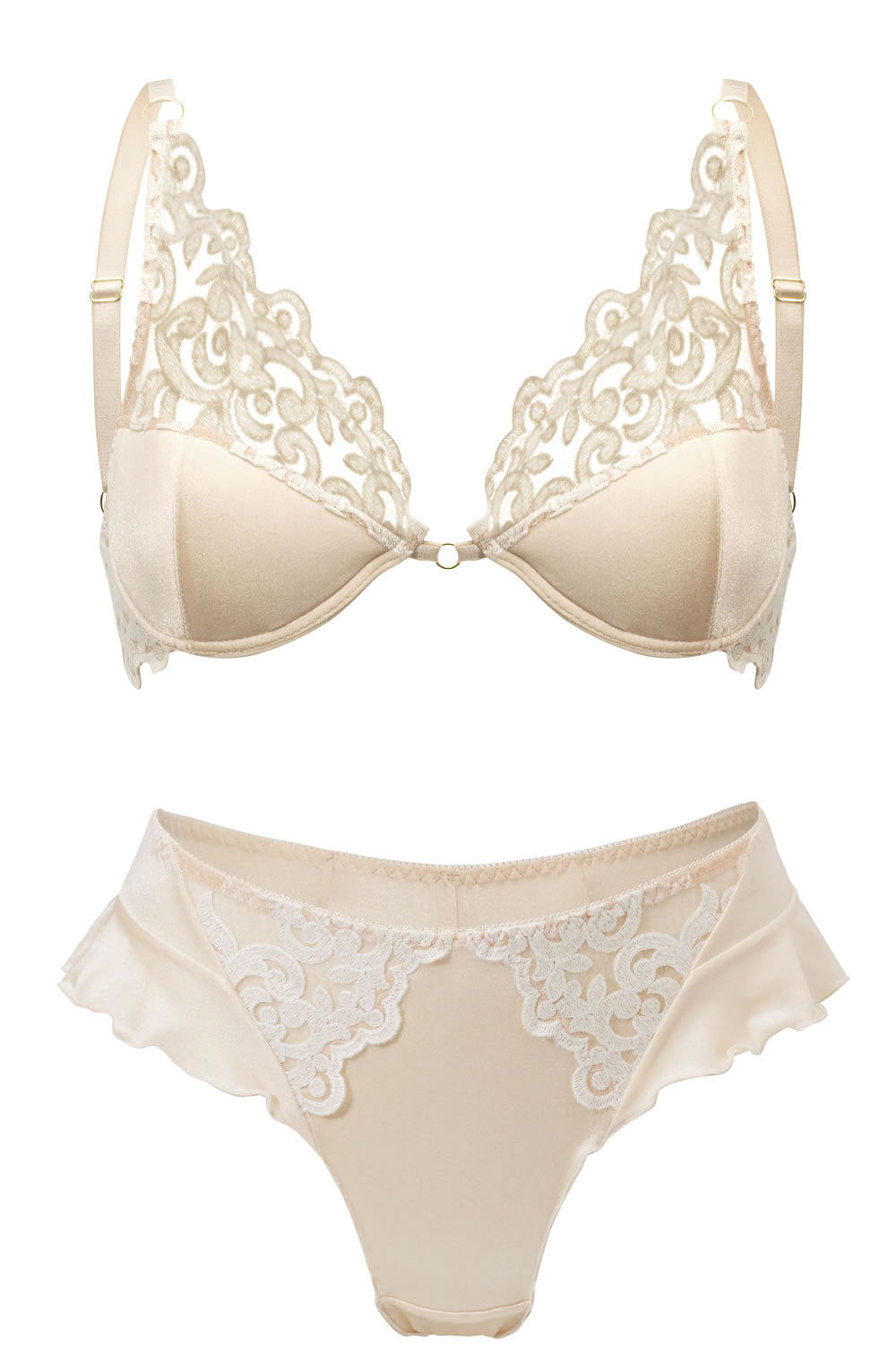 Confidante Amber Moon Lace Frill Brief Underwear