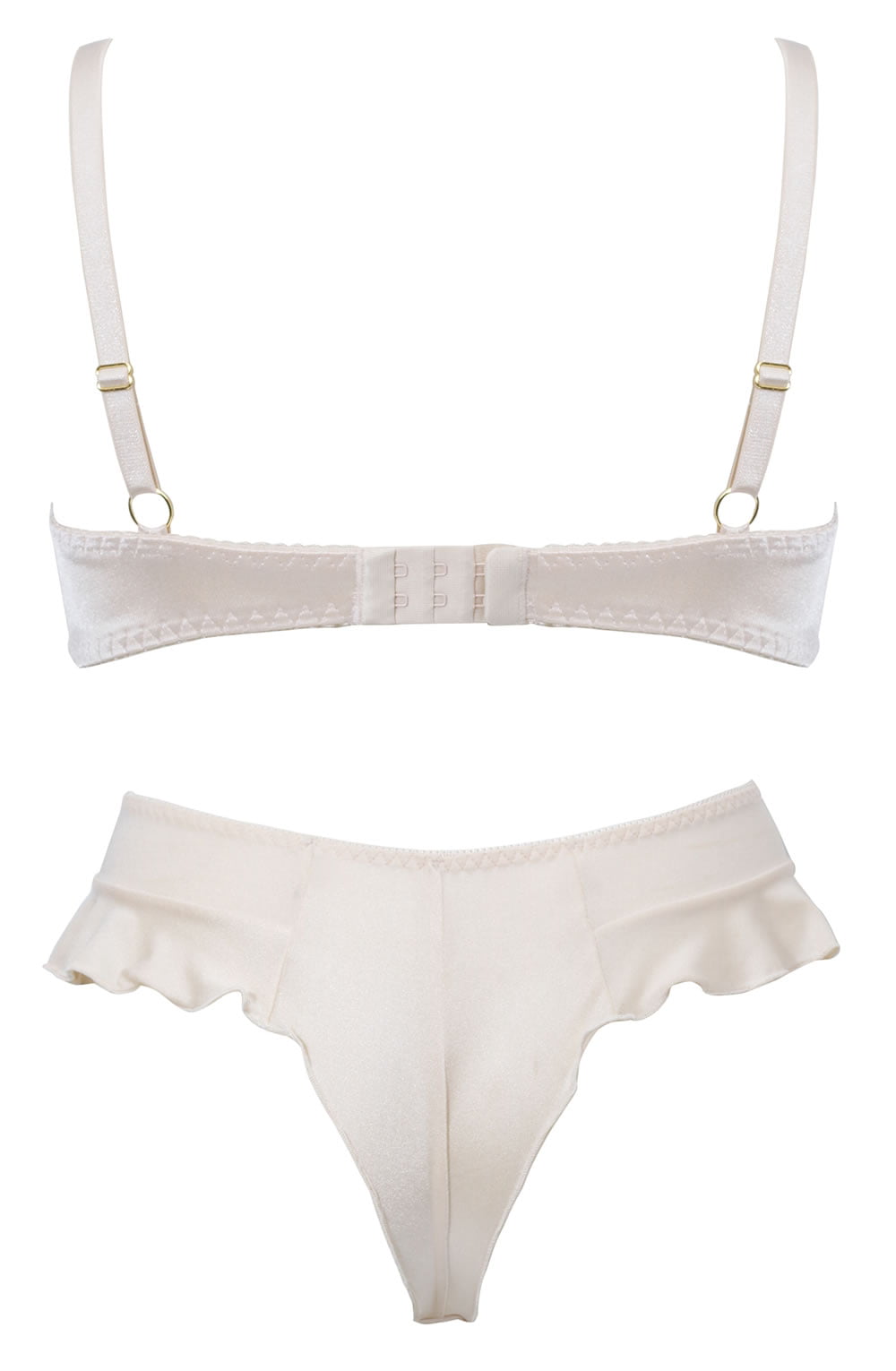 Confidante Amber Moon Lace Underwired Bra with Adjustable Straps and Gold Metal Hardware