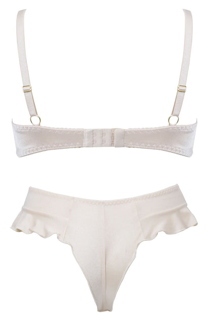 Confidante Amber Moon Lace Underwired Bra with Adjustable Straps and Gold Metal Hardware