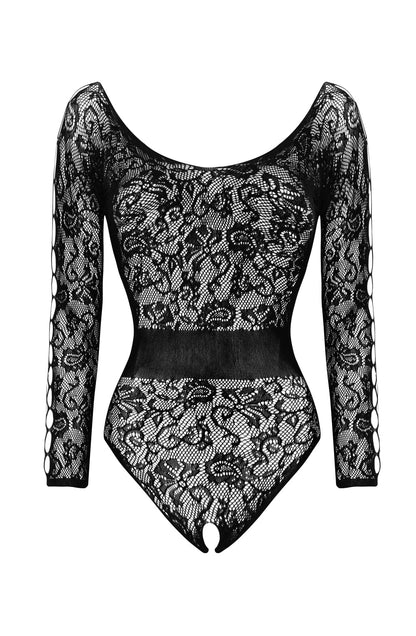 Beauty Night Dinora Lace Lace Body with Scoop Neck and Cut-Out Sleeve Detail - Bodybloom