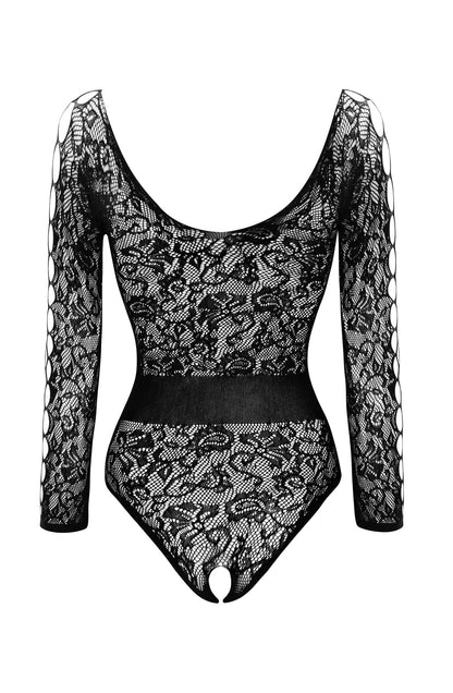 Beauty Night Dinora Lace Lace Body with Scoop Neck and Cut-Out Sleeve Detail - Bodybloom