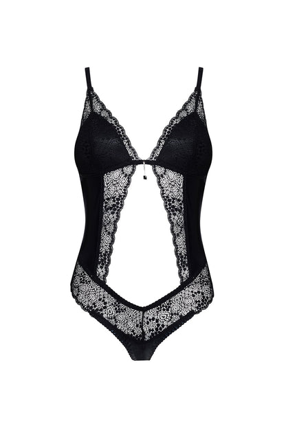 Beauty Night Lauren Lace Body Lace Latex-Effect Nightwear with Storage Pouch - Bodybloom