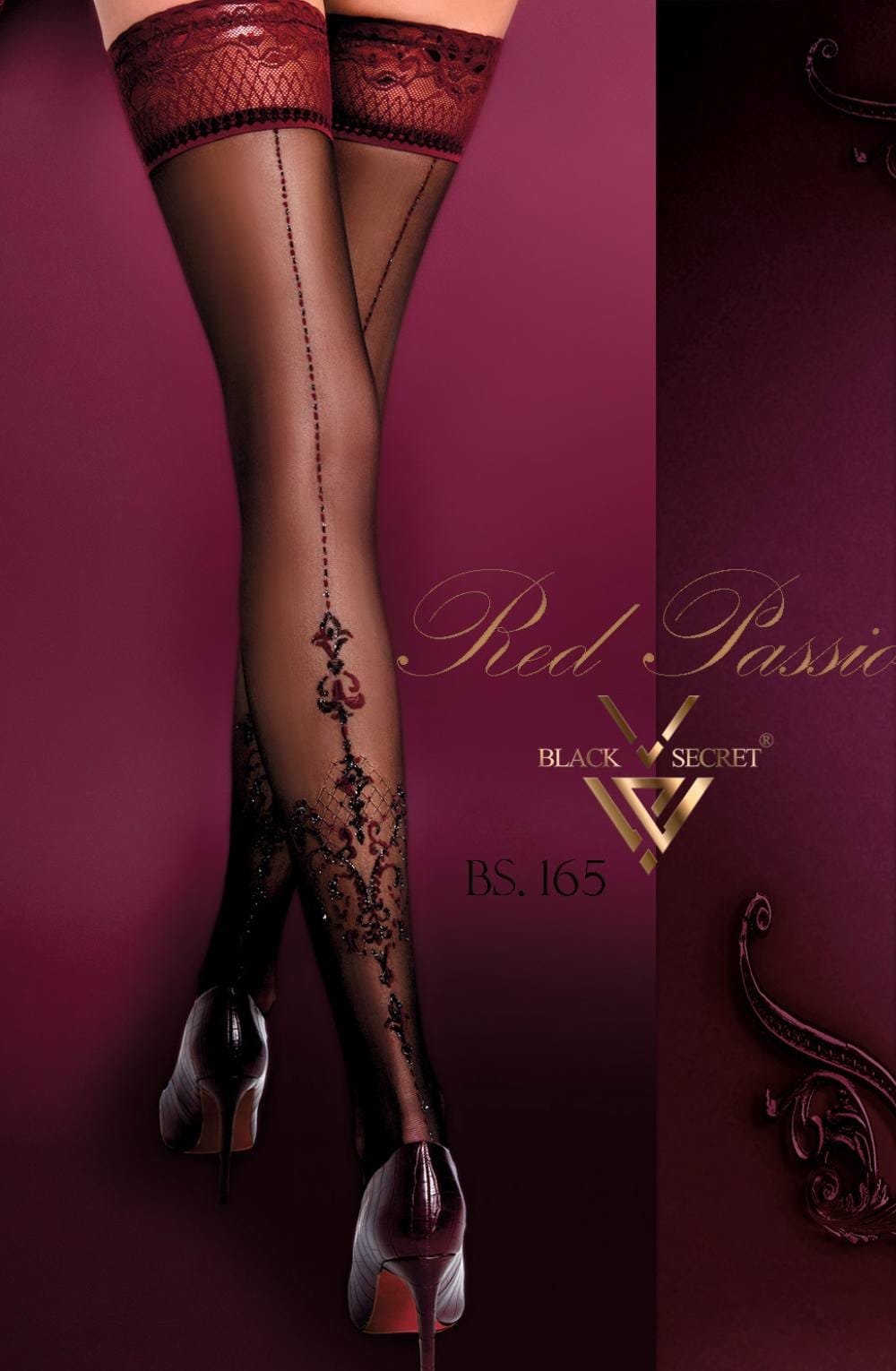 Black Secret BS165 Hold Ups Black - Bodybloom