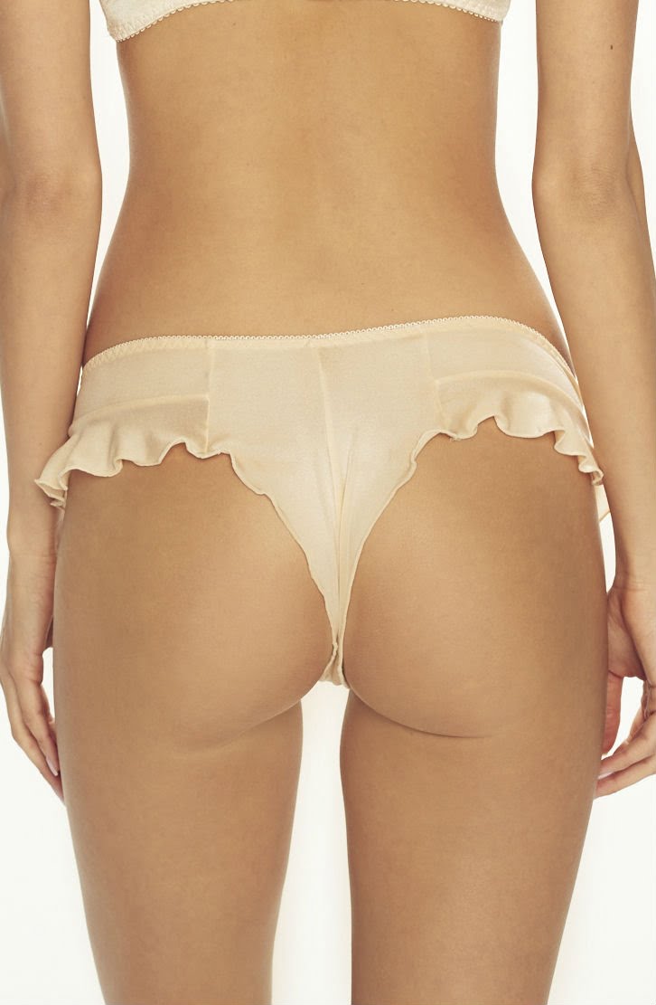 Confidante Amber Moon Lace Matching Brief with Fabric Frill Underwear