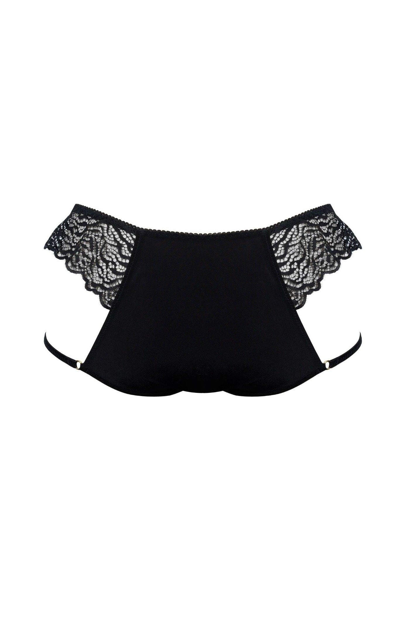 Confidante Brief with Eyelash Lace and Adjustable Leg Straps