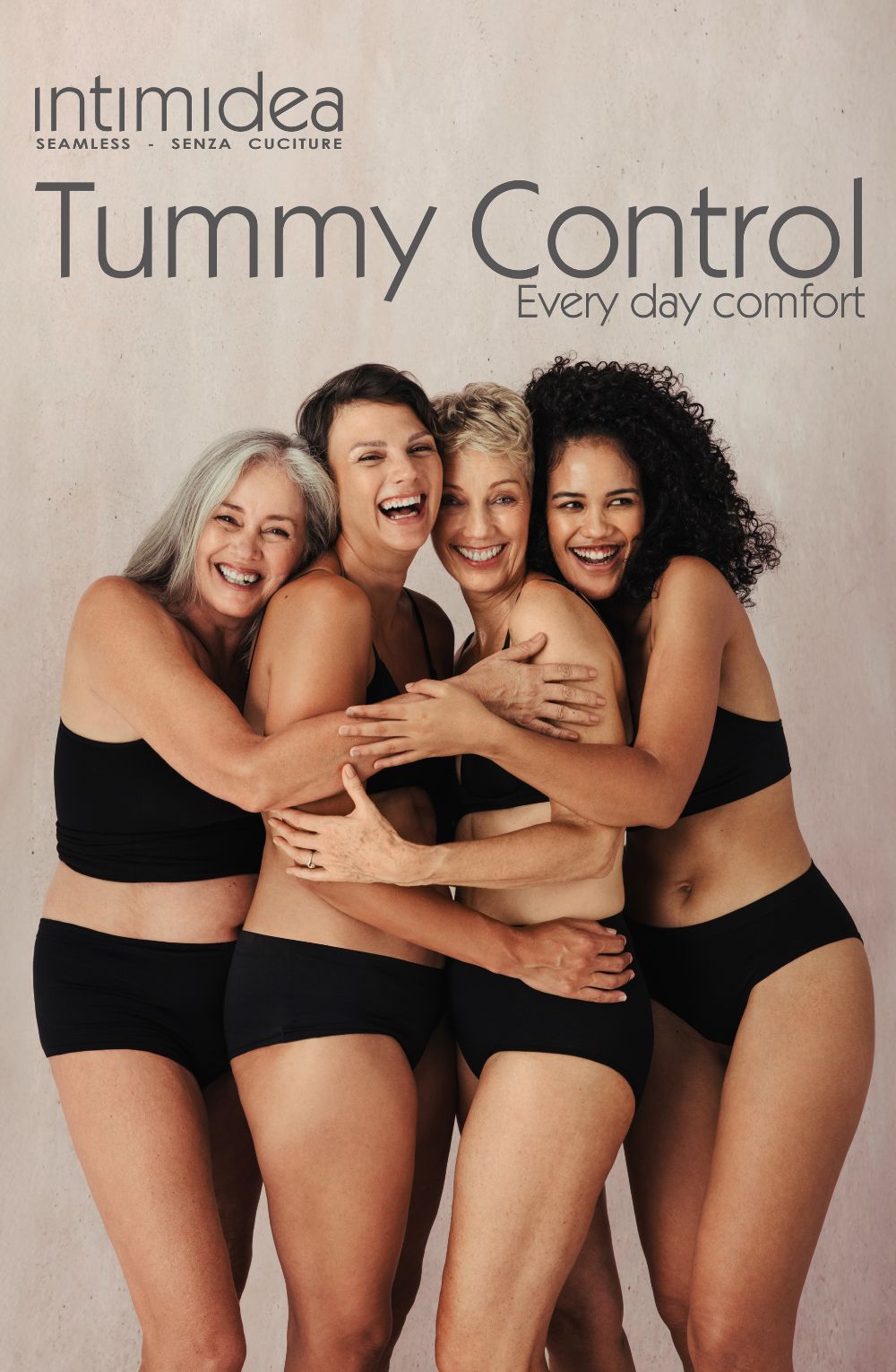 Control Body Seamless Tummy Shaping Brief Nude Italian Made - Bodybloom