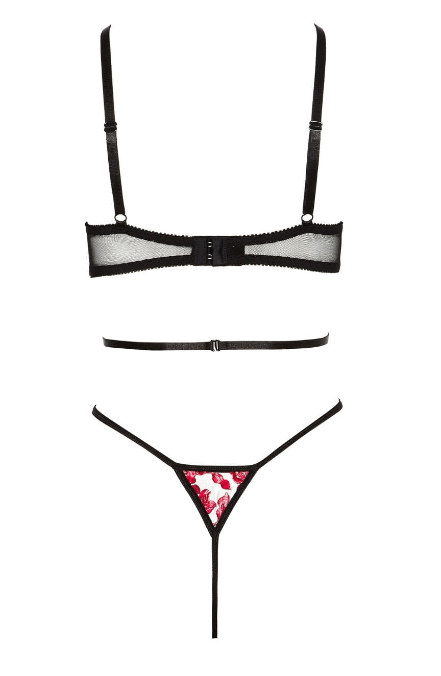 Beauty Night Evangelina Lace Body with Ruby Floral Embroidery and Underwired Cups Nightwear