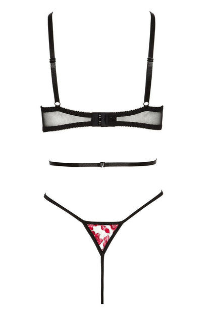 Beauty Night Evangelina Lace Body with Ruby Floral Embroidery and Underwired Cups Nightwear