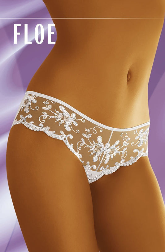 Wolbar Floe White Lace Brief Comfortable Fit Up to XL