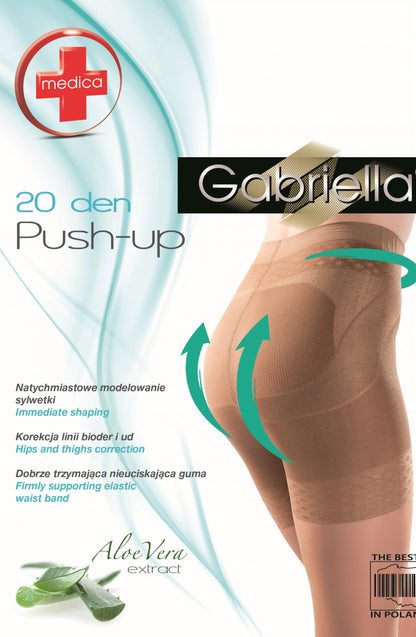 Gabriella Classic Tights Black with Aloe Vera Extract Push Up Effect