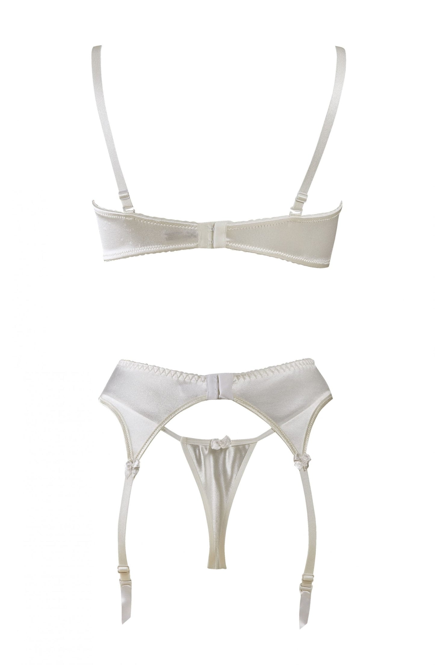 Gracya Lucy Cream Bra Set with Matching Matching Brief and waist detail Belt, Separate Packaging