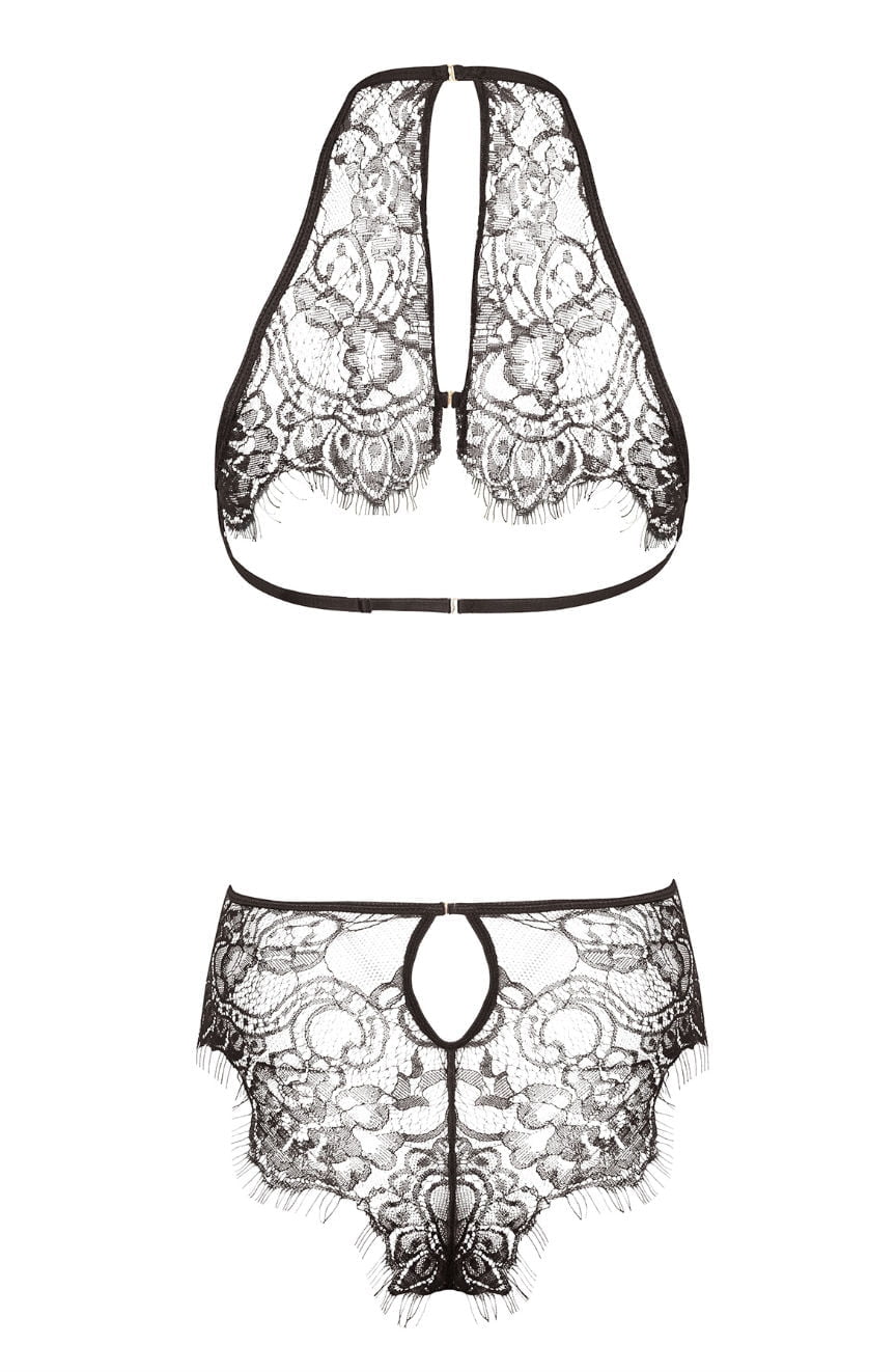 Beauty Night Jordana Black Lace Lace Body with Floral Pattern and Elegant Packaging