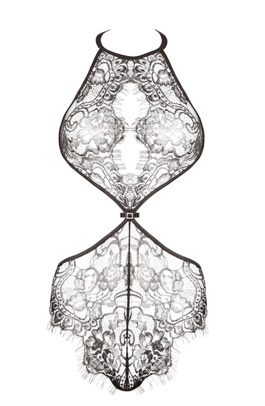 Beauty Night Jordana Black Lace Lace Body with Floral Pattern and Elegant Packaging