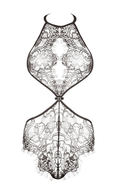 Beauty Night Jordana Black Lace Lace Body with Floral Pattern and Elegant Packaging